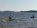 Najhoria fza celho windsurfingu - vynies si vstroj na breh po preteku.